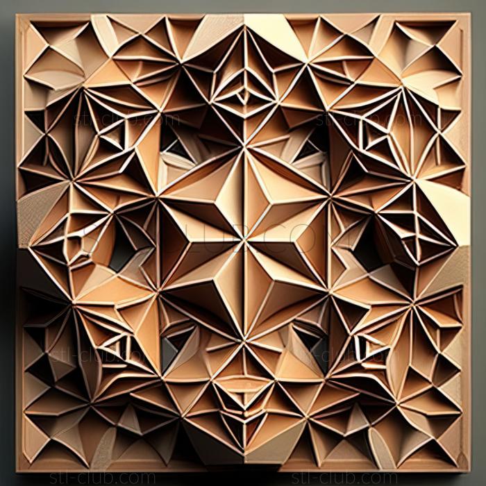 3D model st geometric pattern (STL)